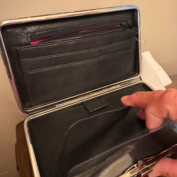 Multicolor Snakeskin Clutch - Picture 7 of 10